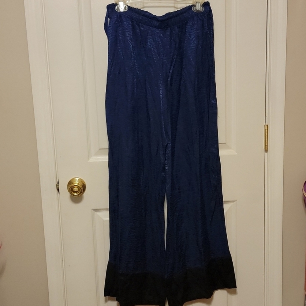 Victoria's Secret Zebra Blue & Black PJ Pants, MediumCute, & Barely worn!